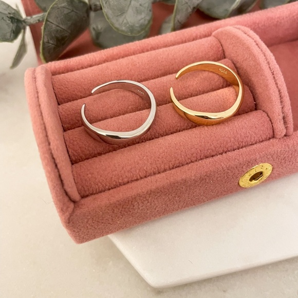 925 Sterling Silver Minimalist Ring Stackable Thin Ring Band Dainty Ring - Picture 6 of 7